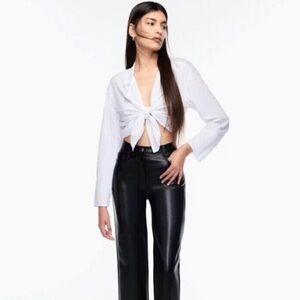 ARITZIA WILFRED Faux Leather Pants